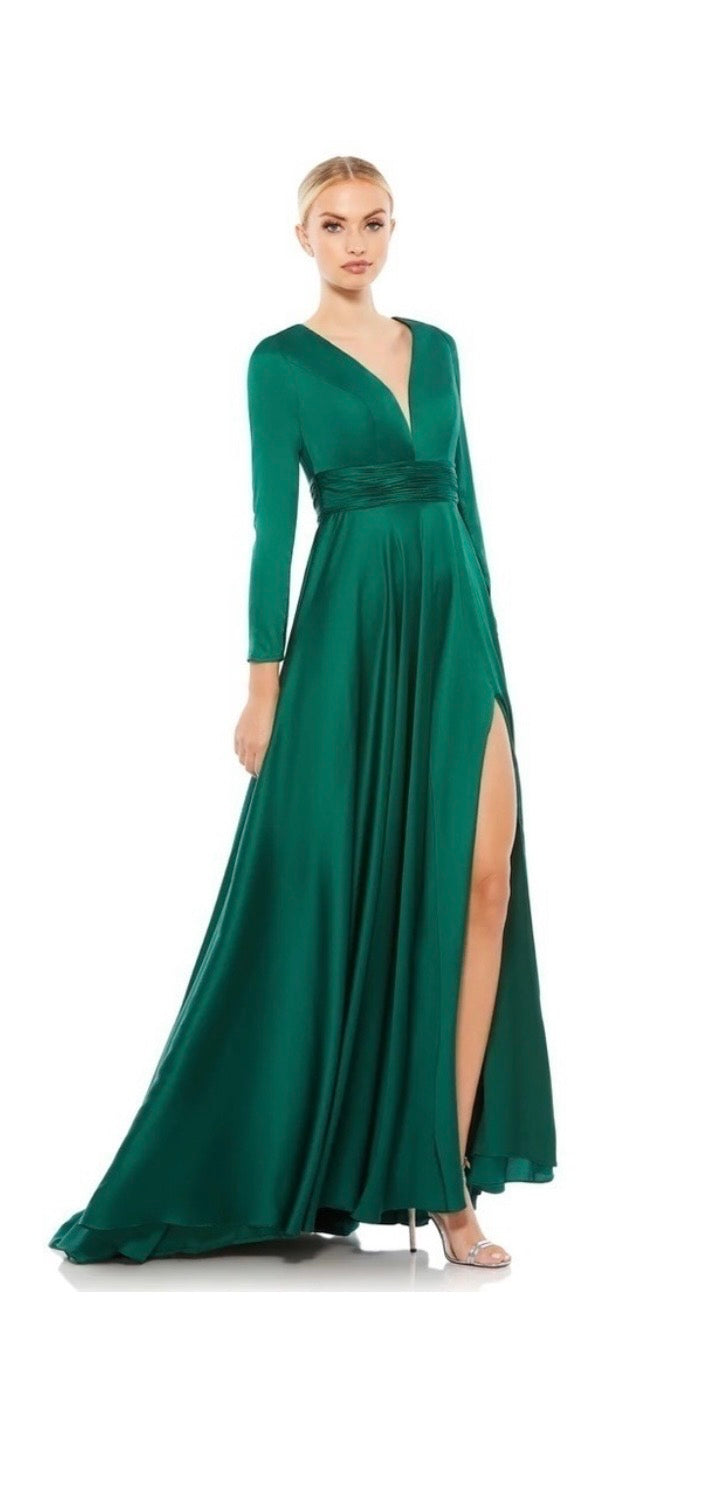 Ieena Mac Duggal Magnetic Ruched Waist Long Dress