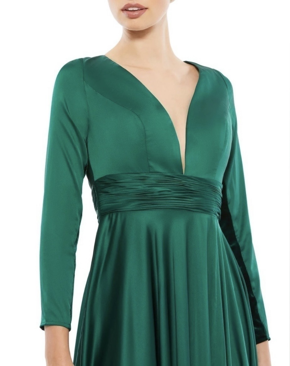 Ieena Mac Duggal Magnetic Ruched Waist Long Dress