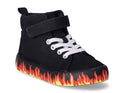 Wonder Nation Black with Flames Shoe