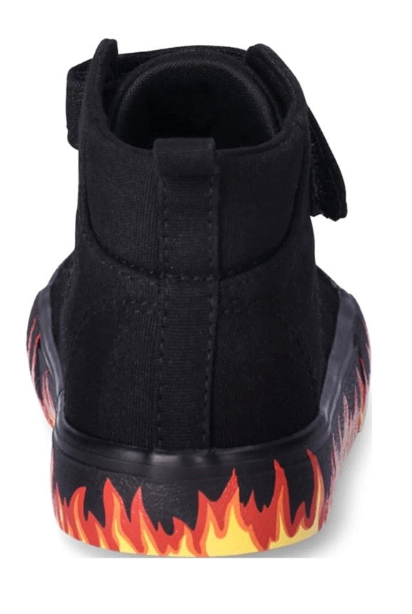 Wonder Nation Black with Flames Shoe