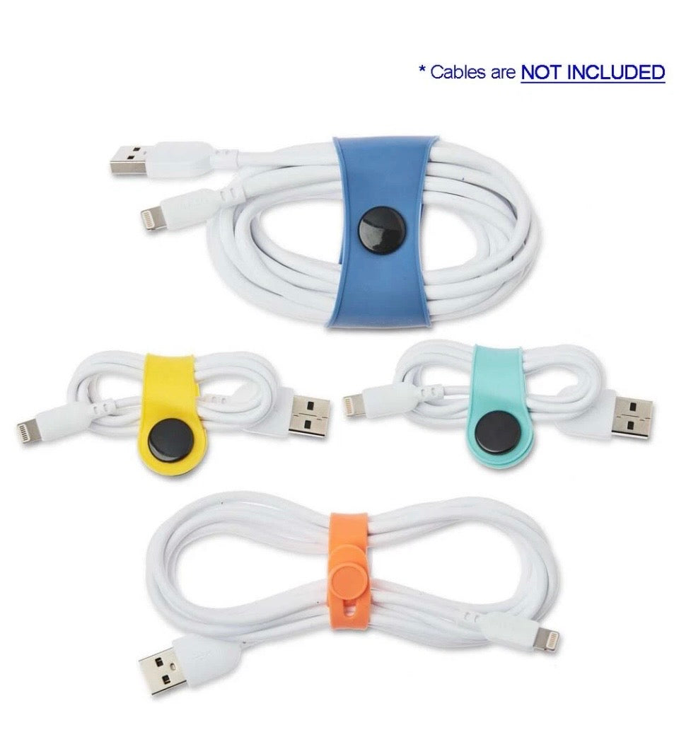 Onn Silicone Cable Wraps