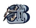 Wonder Nation Baby Blue & Navy Bump Toe Shoes