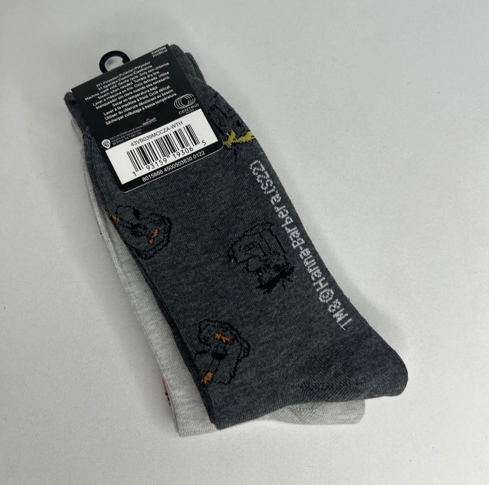 2 pk The Flintstones Let’s Rock Unisex 6-12 Socks