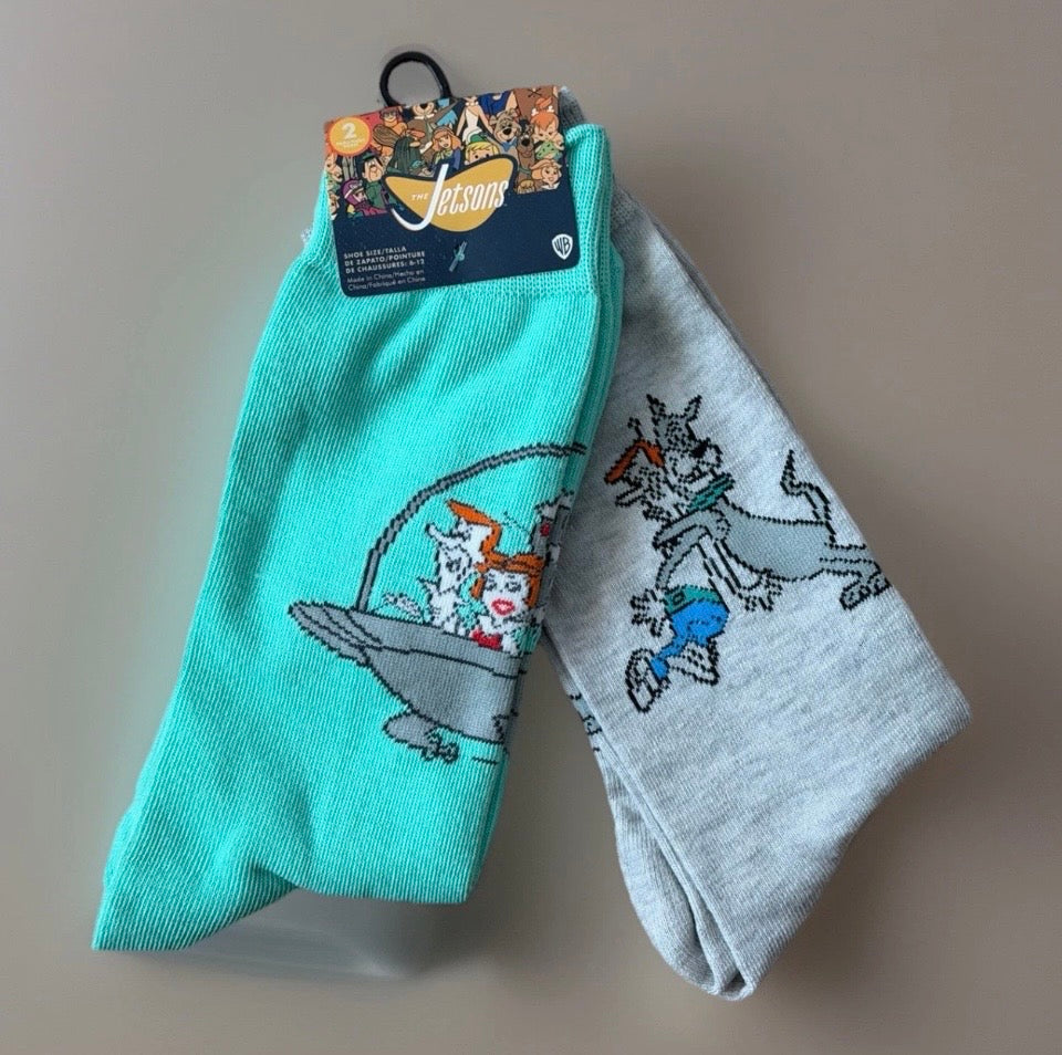 2 pk The Jetsons Unisex 6-12 Socks