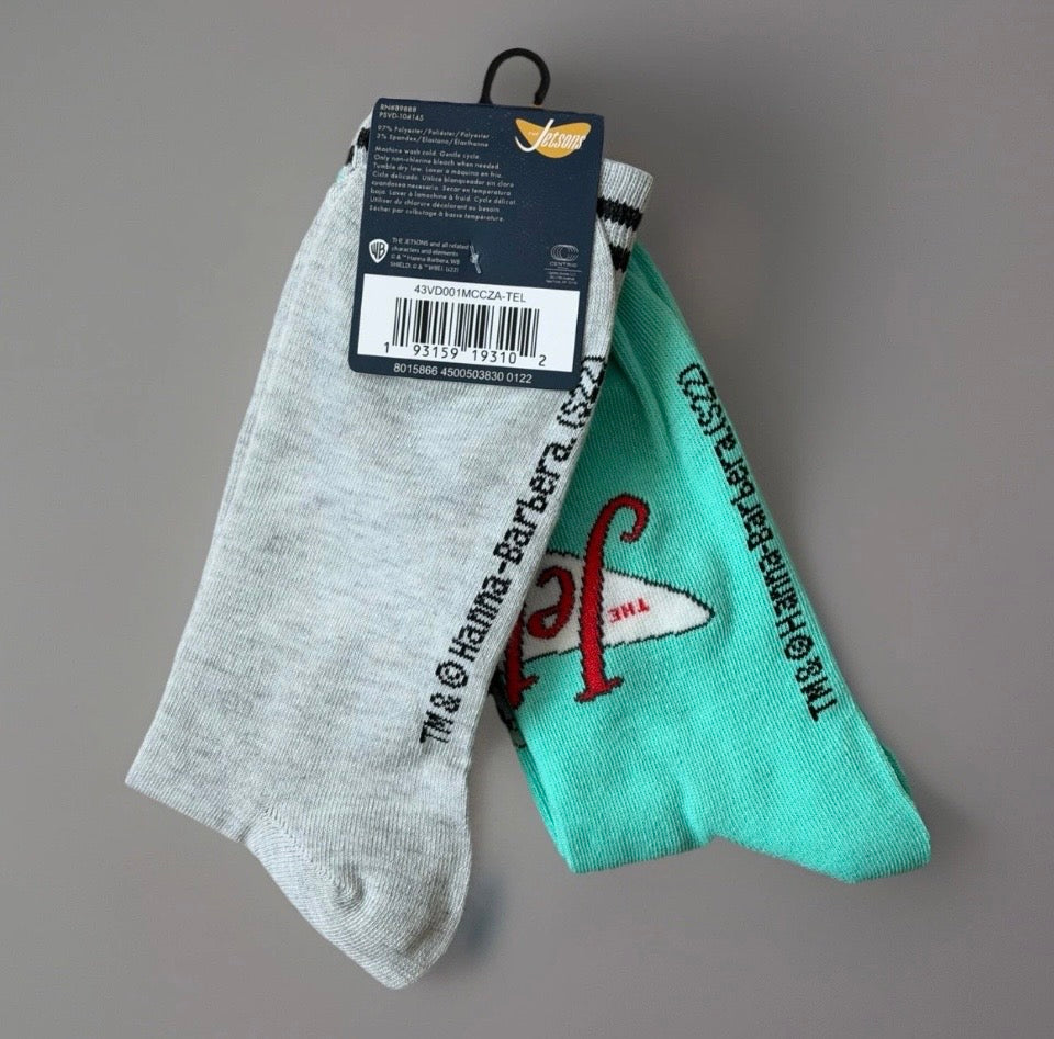 2 pk The Jetsons Unisex 6-12 Socks