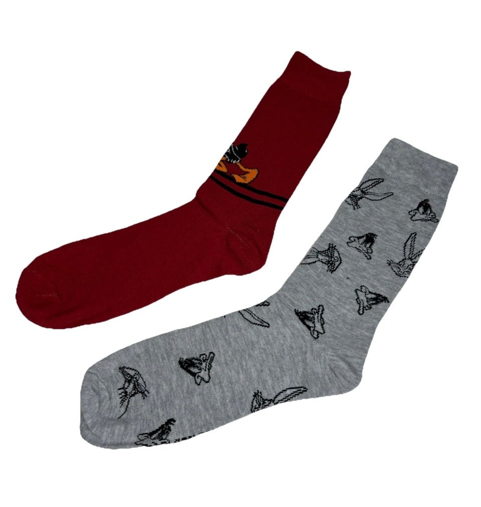 2pk Looney Tunes Unisex 6-12 Socks