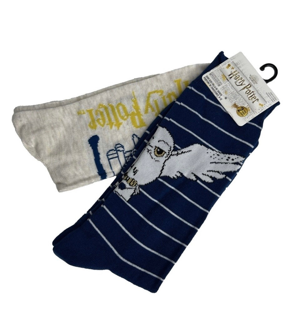 2 pk Harry Potter 6-12 Unisex Socks
