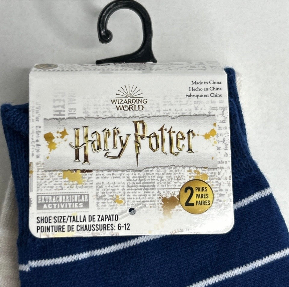 2 pk Harry Potter 6-12 Unisex Socks