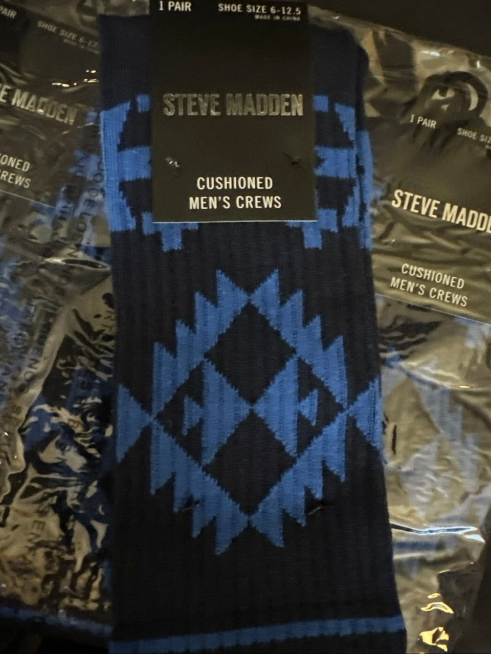 Steve Madden Cushioned Men’s Crew Socks