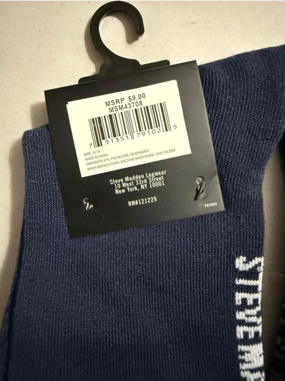 Steve Madden Men’s Crew Sock