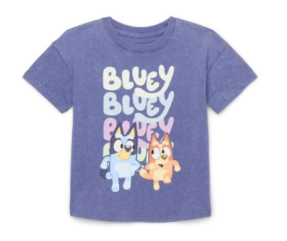 Bluey Tee Toddler Gray Blue