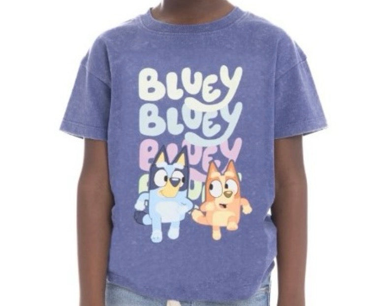 Bluey Tee Toddler Gray Blue