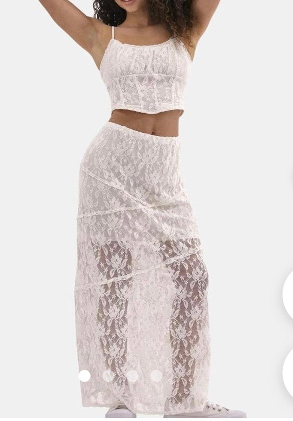 No Boundaries Lace Corset & Maci Skirt