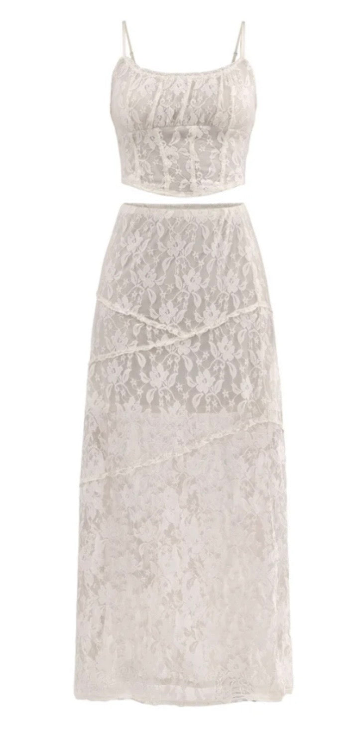 No Boundaries Lace Corset & Maci Skirt