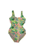 Art Class Girls Floral Print One Piece Swimsuit