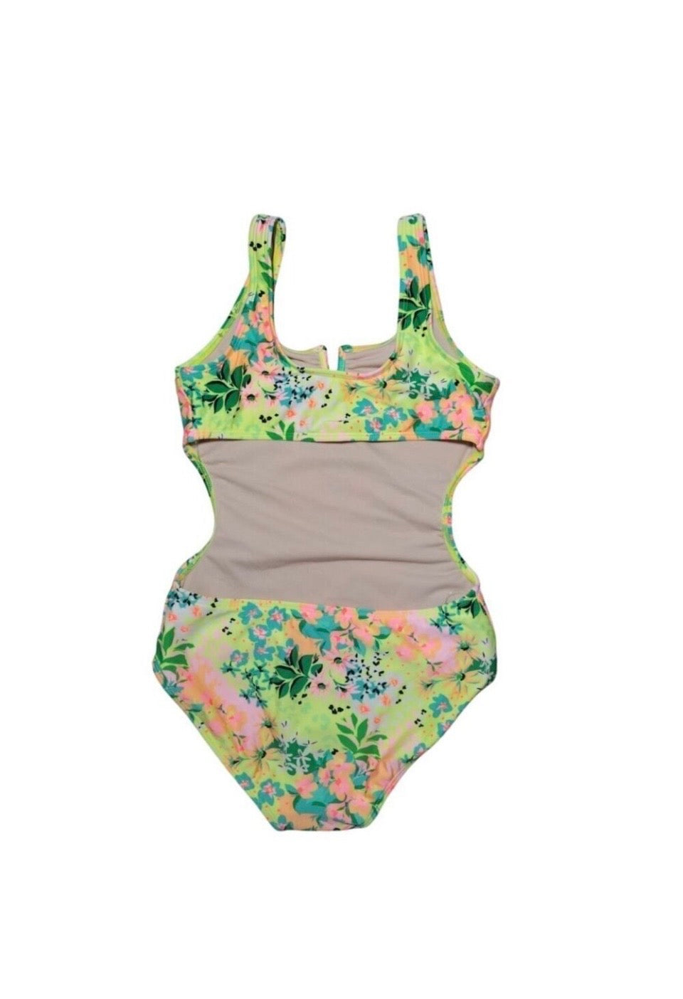 Art Class Girls Floral Print One Piece Swimsuit