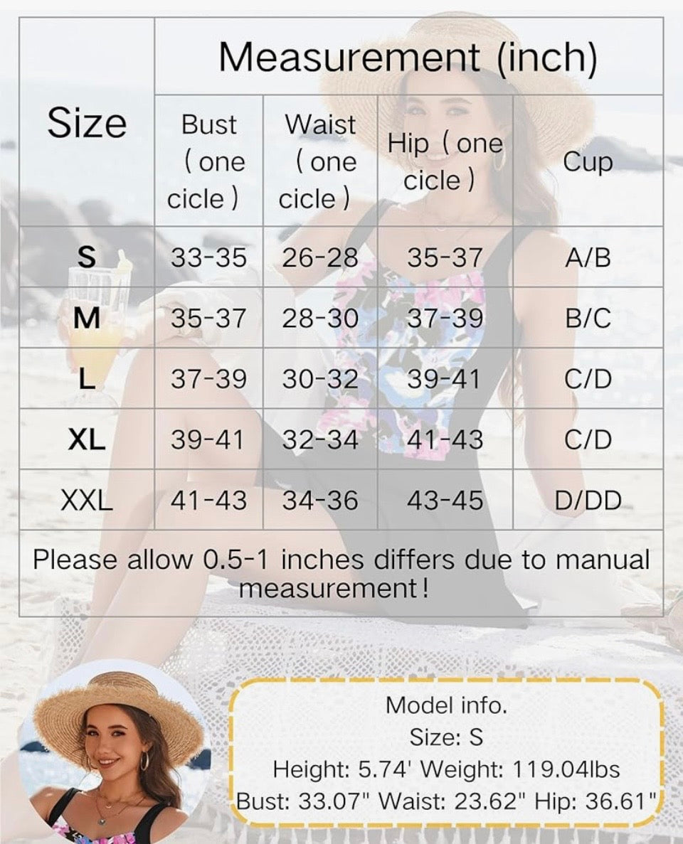 Ekouaer Swim Dress One Piece Bathing Suit Skirted Swimsuits for Women Ruched Retro Swimwear