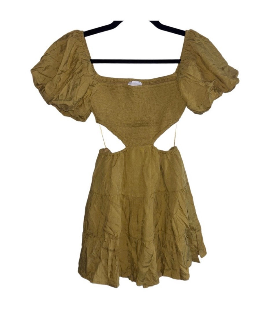 Sky to Moon Puff Sleeve Mini Dress