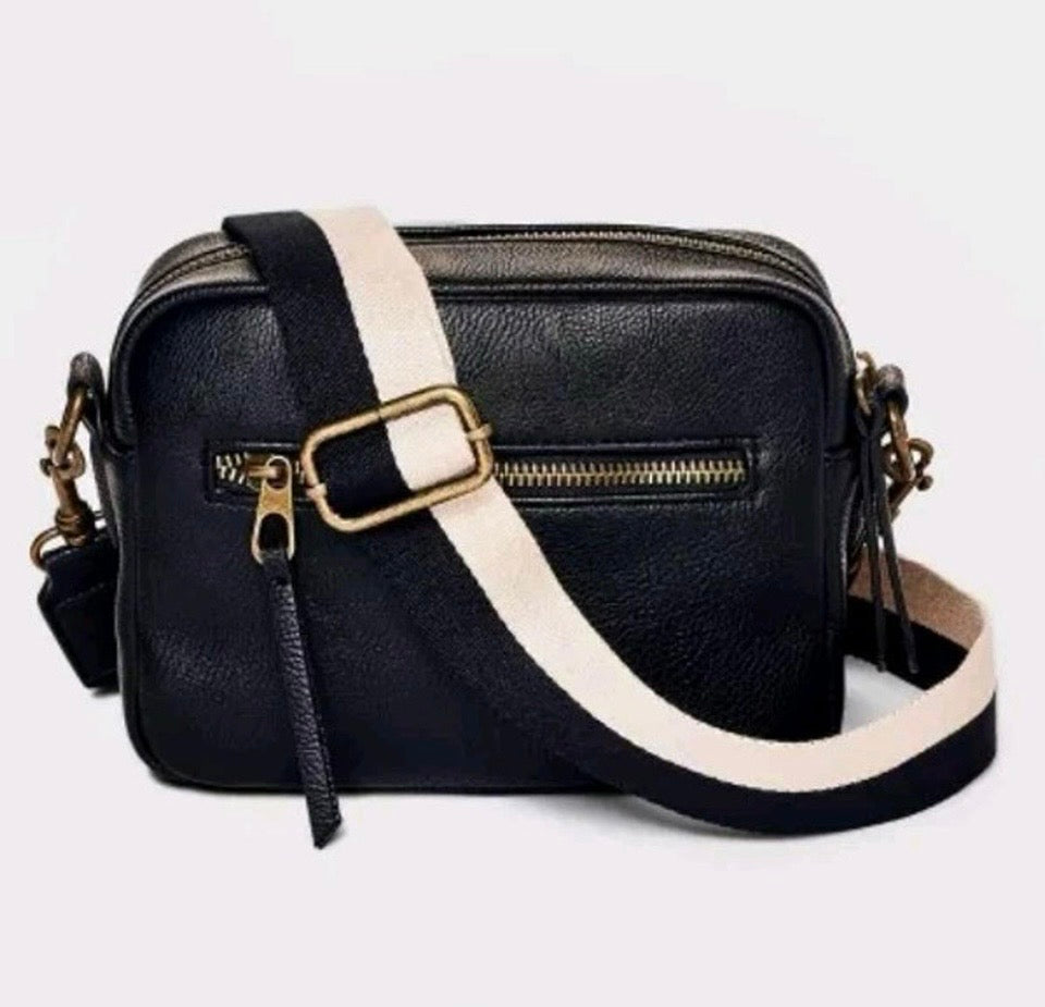 Universal Thread Crossbody Black Camera Bag Adjustable Removable Strap