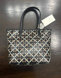 A New Day™ Black Monogram Tote Handbag with Detachable Crossbody Strap