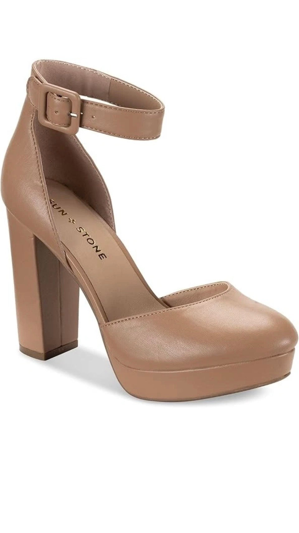 Sun + Stone Birdey Nude Platform Heel