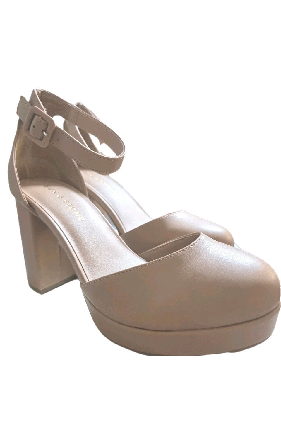 Sun + Stone Birdey Nude Platform Heel