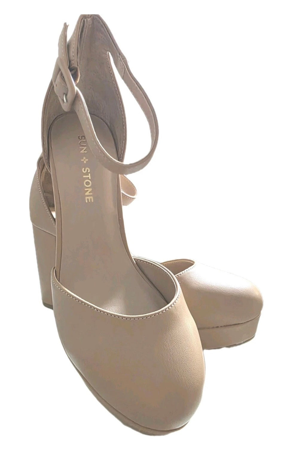 Sun + Stone Birdey Nude Platform Heel