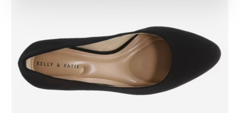 Katie & Kelly Genna Black Twill Pump
