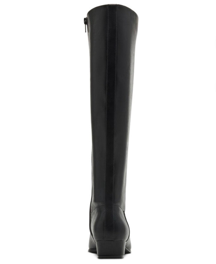 Madden Girl Florence Snip Toe Tall Boots Black Smooth