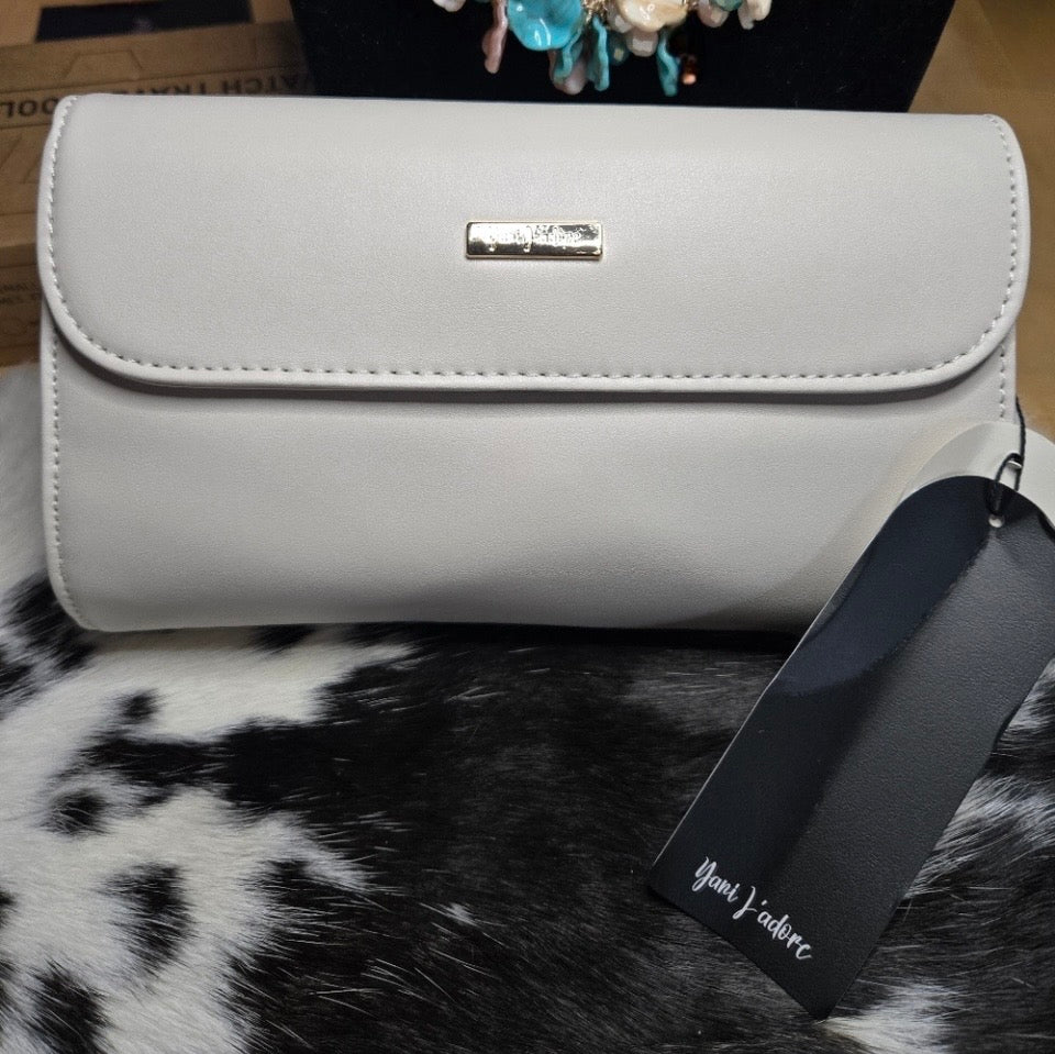 Yani J'adore Soft Faux Leather Beige Bliss Collection Bag Crossbody