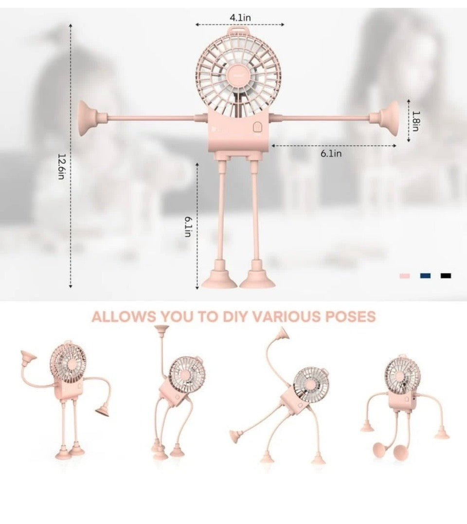 Varai Portable Flexible Robot Fan Rechargeable