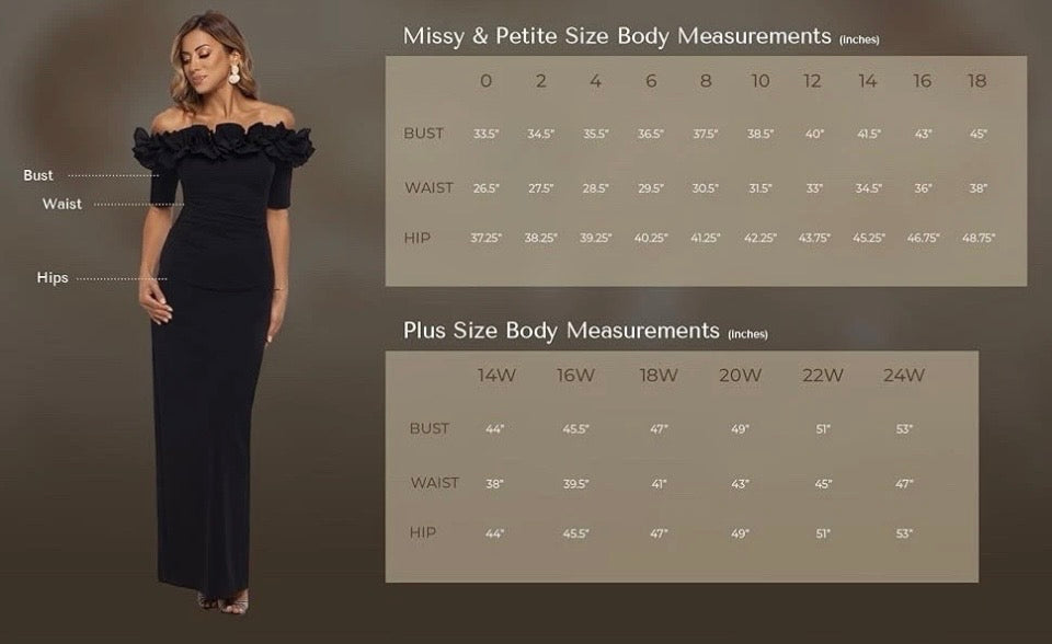 Xscape One Shoulder Cascading Side Ruffle Jacquard Sheath Gown